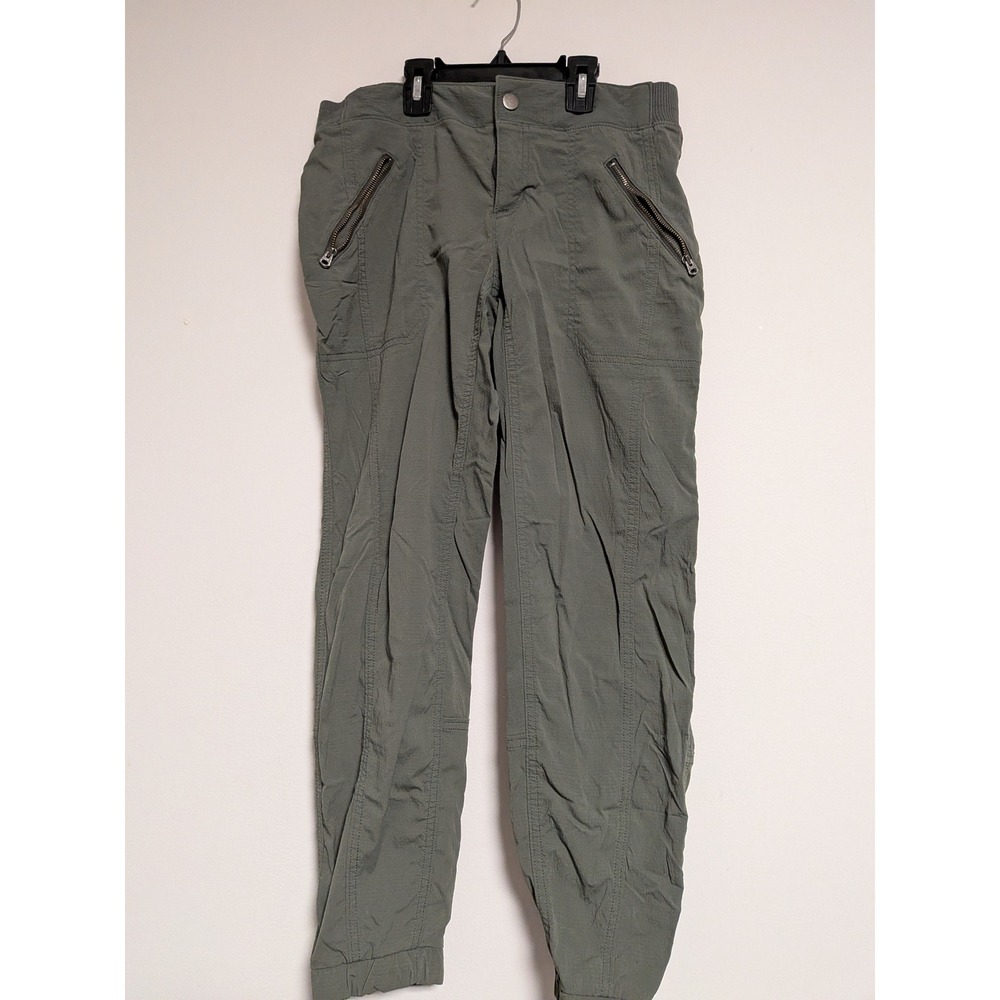 Athleta Women Green Cargo Jogger Pants Hiking Travel 438906-03 Size 8